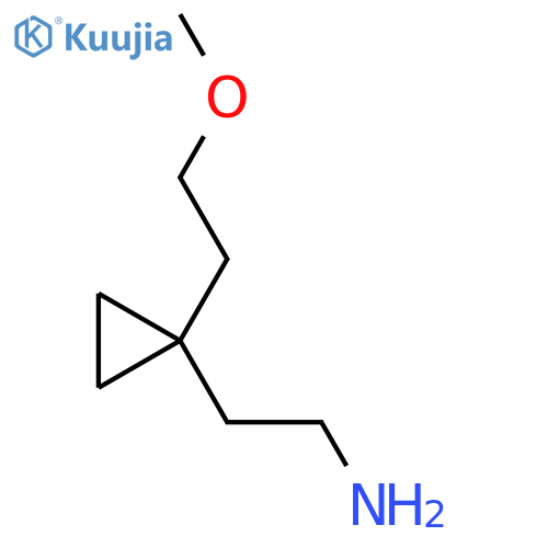 2-1-(2-methoxyethyl)cyclopropylethan-1-amine structure