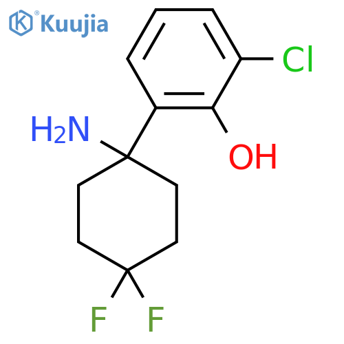 2-(1-amino-4,4-difluorocyclohexyl)-6-chlorophenol structure