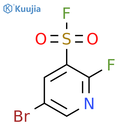 5-bromo-2-fluoropyridine-3-sulfonyl fluoride structure