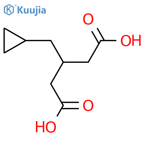 3-(cyclopropylmethyl)pentanedioic acid structure