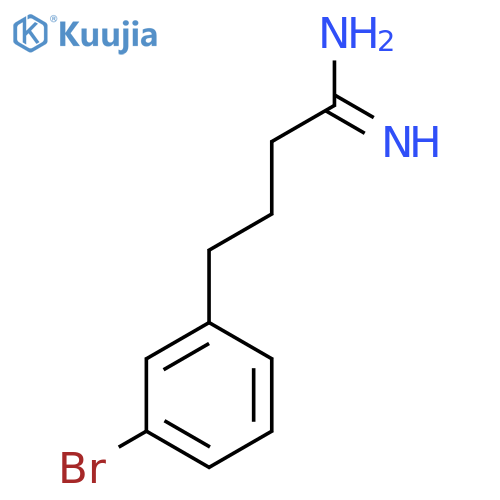 4-(3-bromophenyl)butanimidamide structure