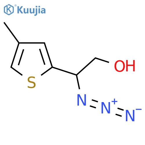2-azido-2-(4-methylthiophen-2-yl)ethan-1-ol structure