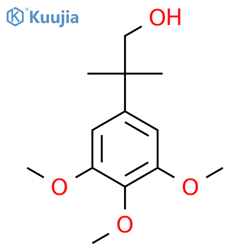 2-methyl-2-(3,4,5-trimethoxyphenyl)propan-1-ol structure