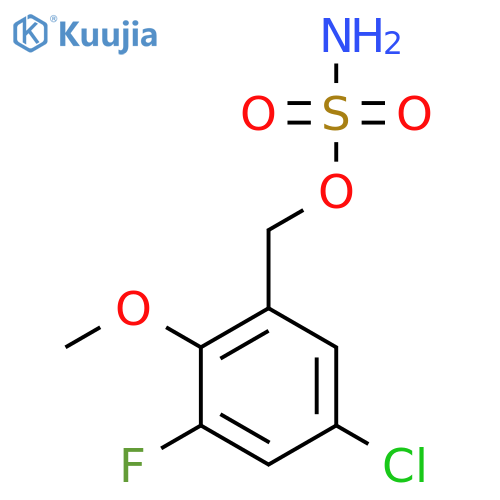 (5-chloro-3-fluoro-2-methoxyphenyl)methyl sulfamate structure
