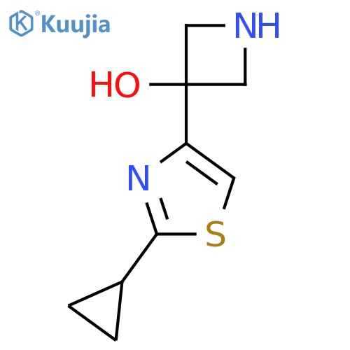 3-(2-cyclopropyl-1,3-thiazol-4-yl)azetidin-3-ol structure