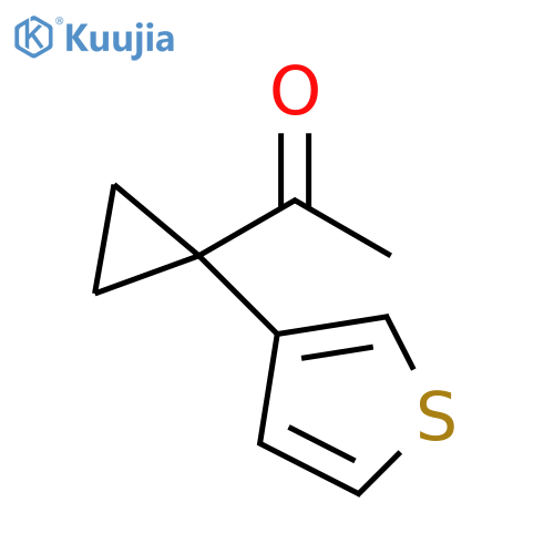 1-1-(thiophen-3-yl)cyclopropylethan-1-one structure