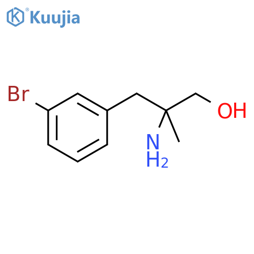2-amino-3-(3-bromophenyl)-2-methylpropan-1-ol structure