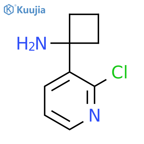 1-(2-chloropyridin-3-yl)cyclobutan-1-amine structure