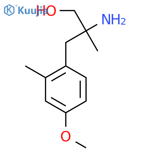 2-amino-3-(4-methoxy-2-methylphenyl)-2-methylpropan-1-ol structure