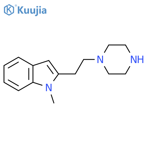 1-methyl-2-2-(piperazin-1-yl)ethyl-1H-indole structure