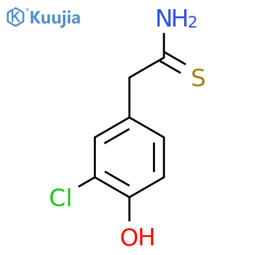 2-(3-chloro-4-hydroxyphenyl)ethanethioamide structure