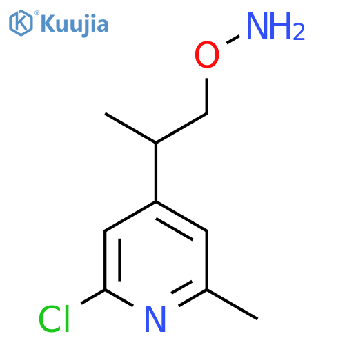 O-2-(2-chloro-6-methylpyridin-4-yl)propylhydroxylamine structure
