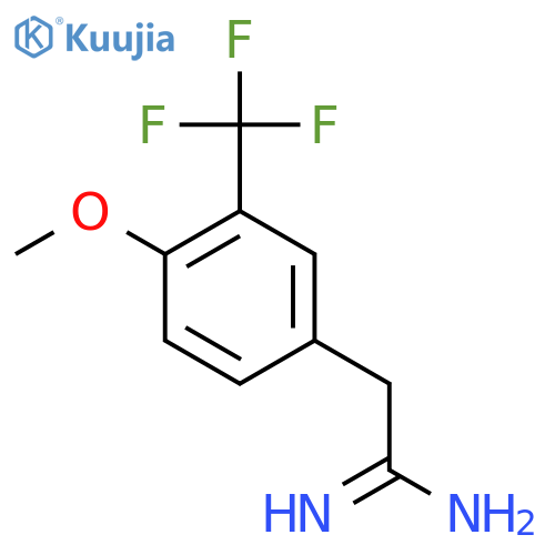 2-4-methoxy-3-(trifluoromethyl)phenylethanimidamide structure