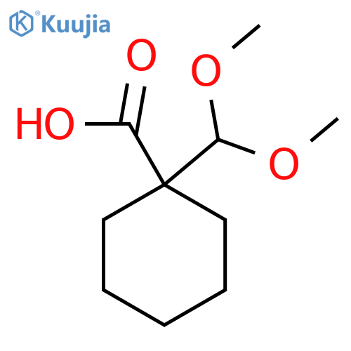 1-(dimethoxymethyl)cyclohexane-1-carboxylic acid structure