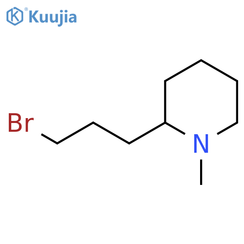 2-(3-Bromopropyl)-1-methylpiperidine structure
