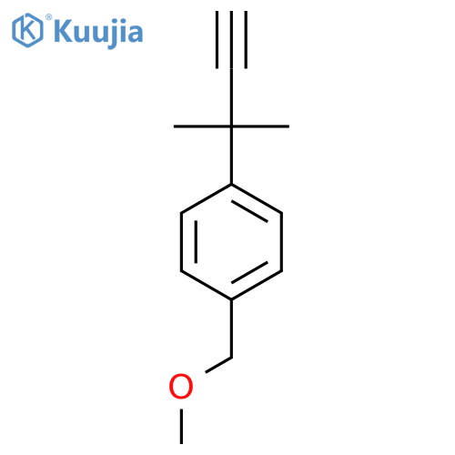 1-(methoxymethyl)-4-(2-methylbut-3-yn-2-yl)benzene structure