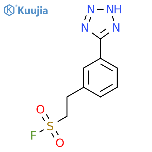2-3-(1H-1,2,3,4-tetrazol-5-yl)phenylethane-1-sulfonyl fluoride structure