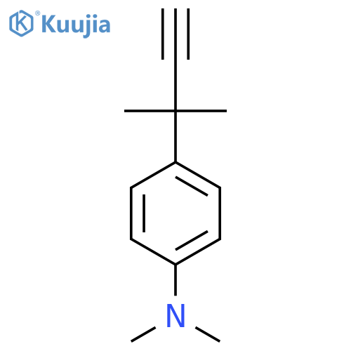 N,N-dimethyl-4-(2-methylbut-3-yn-2-yl)aniline structure