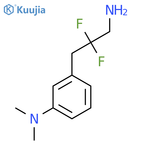 3-(3-amino-2,2-difluoropropyl)-N,N-dimethylaniline structure