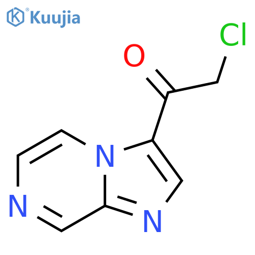 2-chloro-1-{imidazo1,2-apyrazin-3-yl}ethan-1-one structure