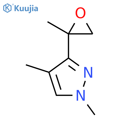 1,4-dimethyl-3-(2-methyloxiran-2-yl)-1H-pyrazole structure