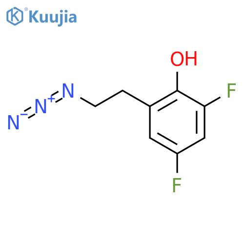 2-(2-azidoethyl)-4,6-difluorophenol structure
