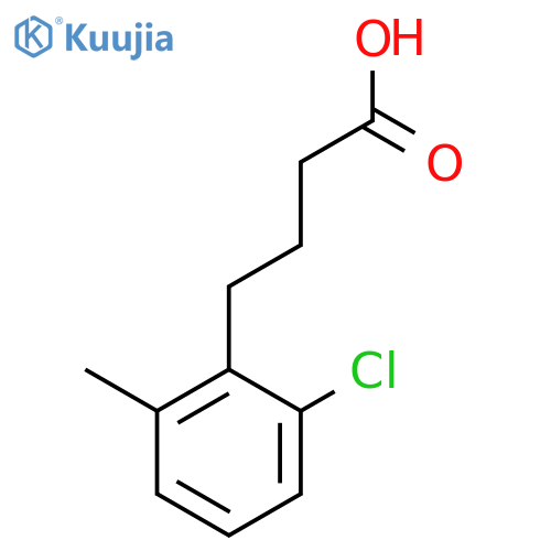 4-(2-chloro-6-methylphenyl)butanoic acid structure