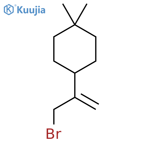 4-(3-bromoprop-1-en-2-yl)-1,1-dimethylcyclohexane structure