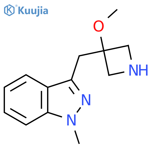 3-(3-methoxyazetidin-3-yl)methyl-1-methyl-1H-indazole structure