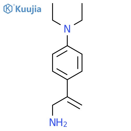 4-(3-aminoprop-1-en-2-yl)-N,N-diethylaniline structure