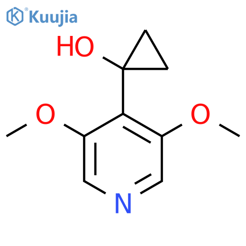 1-(3,5-Dimethoxypyridin-4-yl)cyclopropan-1-ol structure