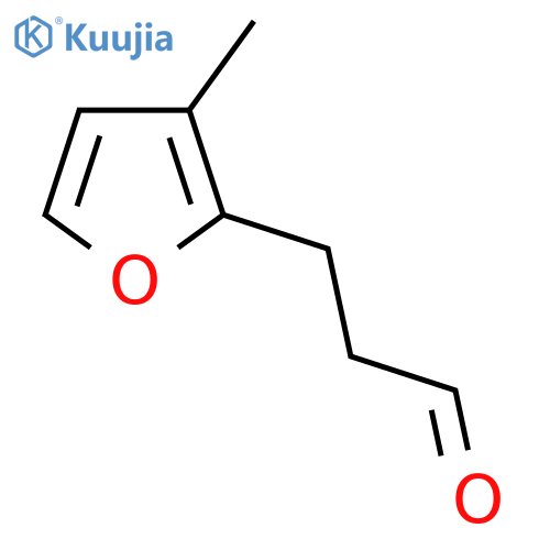 3-(3-methylfuran-2-yl)propanal structure