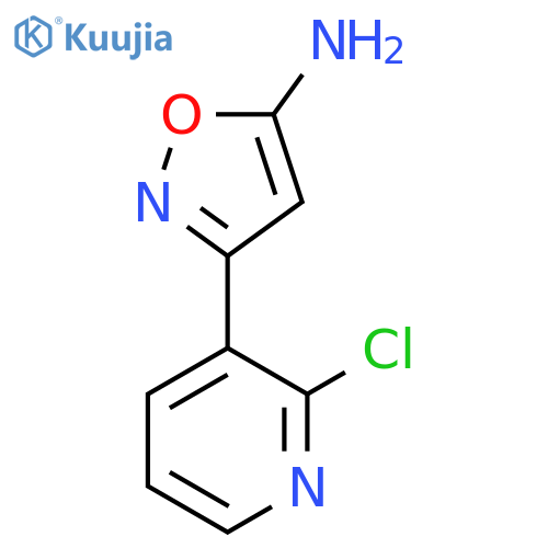 3-(2-chloropyridin-3-yl)-1,2-oxazol-5-amine structure