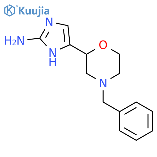 5-(4-benzylmorpholin-2-yl)-1H-imidazol-2-amine structure