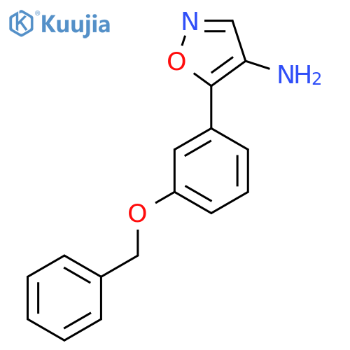 5-3-(benzyloxy)phenyl-1,2-oxazol-4-amine structure