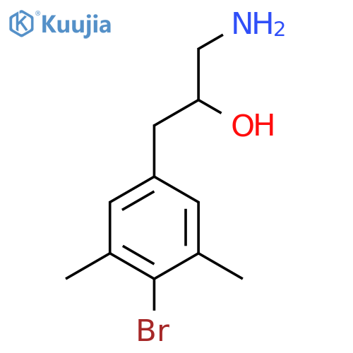 1-amino-3-(4-bromo-3,5-dimethylphenyl)propan-2-ol structure