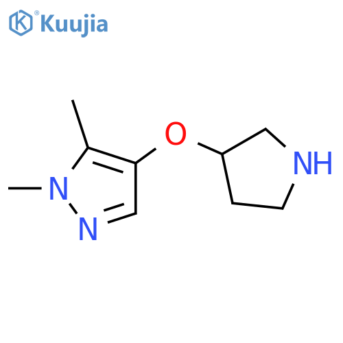 1,5-dimethyl-4-(pyrrolidin-3-yloxy)-1H-pyrazole structure