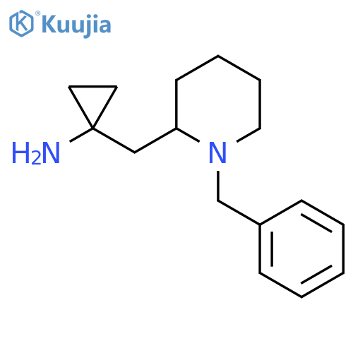 1-(1-benzylpiperidin-2-yl)methylcyclopropan-1-amine structure