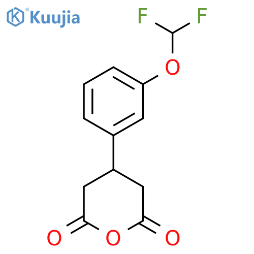 4-3-(difluoromethoxy)phenyloxane-2,6-dione structure