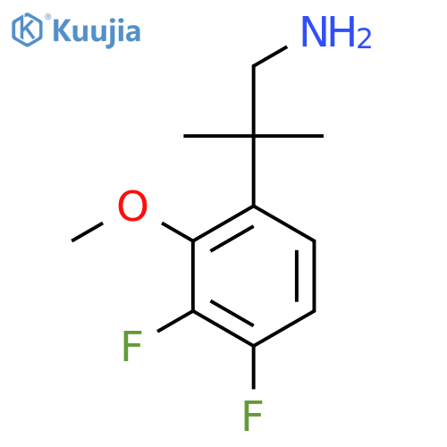 2-(3,4-difluoro-2-methoxyphenyl)-2-methylpropan-1-amine structure