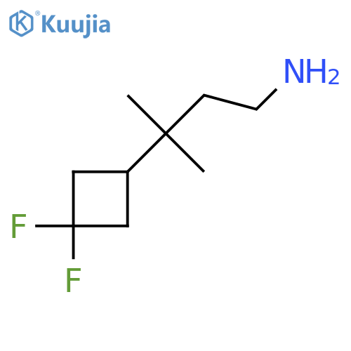 3-(3,3-difluorocyclobutyl)-3-methylbutan-1-amine structure