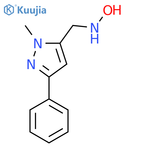 N-(1-methyl-3-phenyl-1H-pyrazol-5-yl)methylhydroxylamine structure