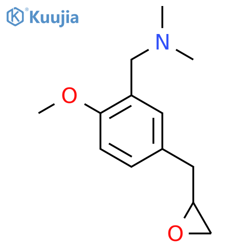({2-methoxy-5-(oxiran-2-yl)methylphenyl}methyl)dimethylamine structure