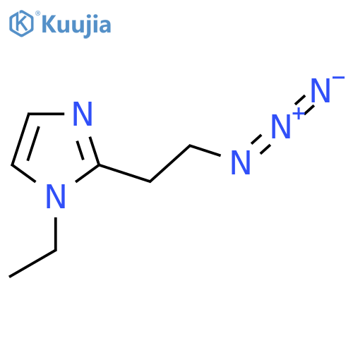 2-(2-azidoethyl)-1-ethyl-1H-imidazole structure
