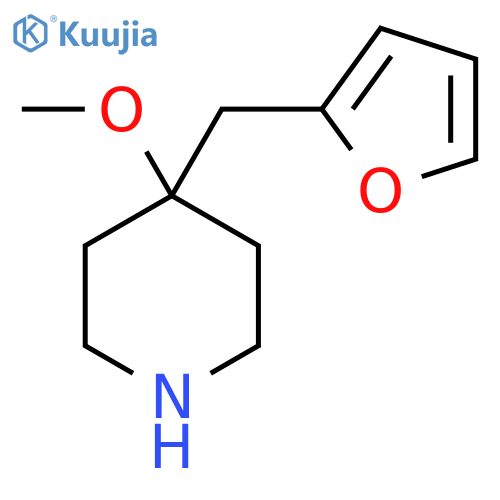 4-(furan-2-yl)methyl-4-methoxypiperidine structure