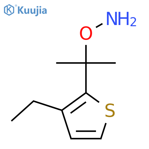 O-2-(3-ethylthiophen-2-yl)propan-2-ylhydroxylamine structure