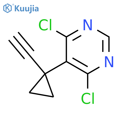 4,6-dichloro-5-(1-ethynylcyclopropyl)pyrimidine structure