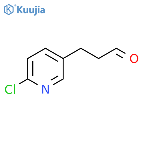 3-(6-chloropyridin-3-yl)propanal structure