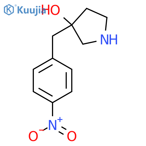 3-(4-nitrophenyl)methylpyrrolidin-3-ol structure