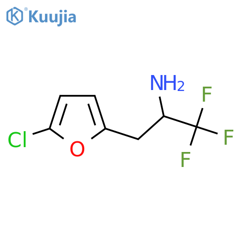 3-(5-chlorofuran-2-yl)-1,1,1-trifluoropropan-2-amine structure